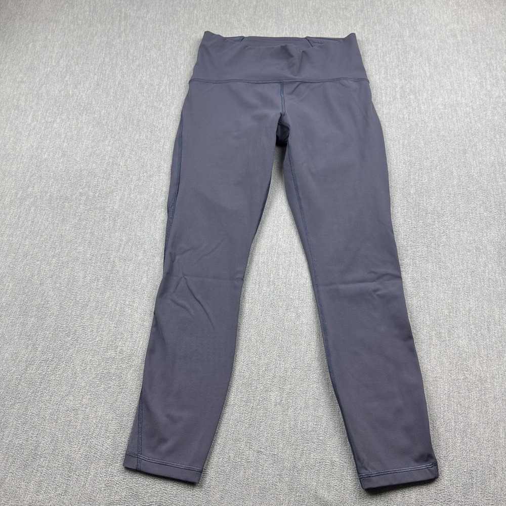 Lululemon Leggings Women 8 Purple Train Times 7/8 26" Pants Workout Gym Training